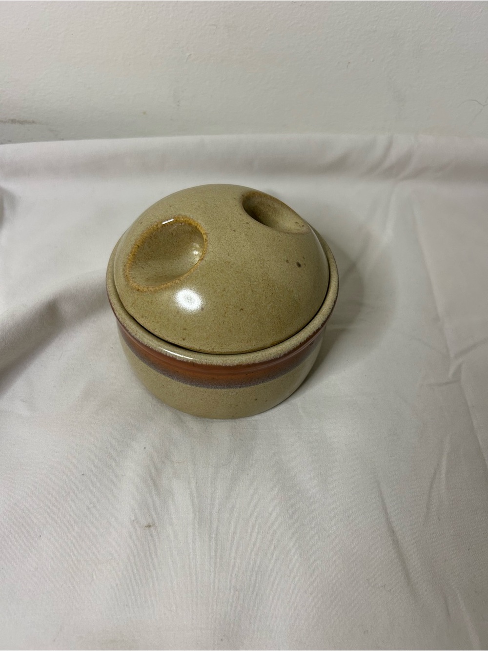 Vintage Mikasa Potters Art Sugar Bowl 1988 Made In Japan